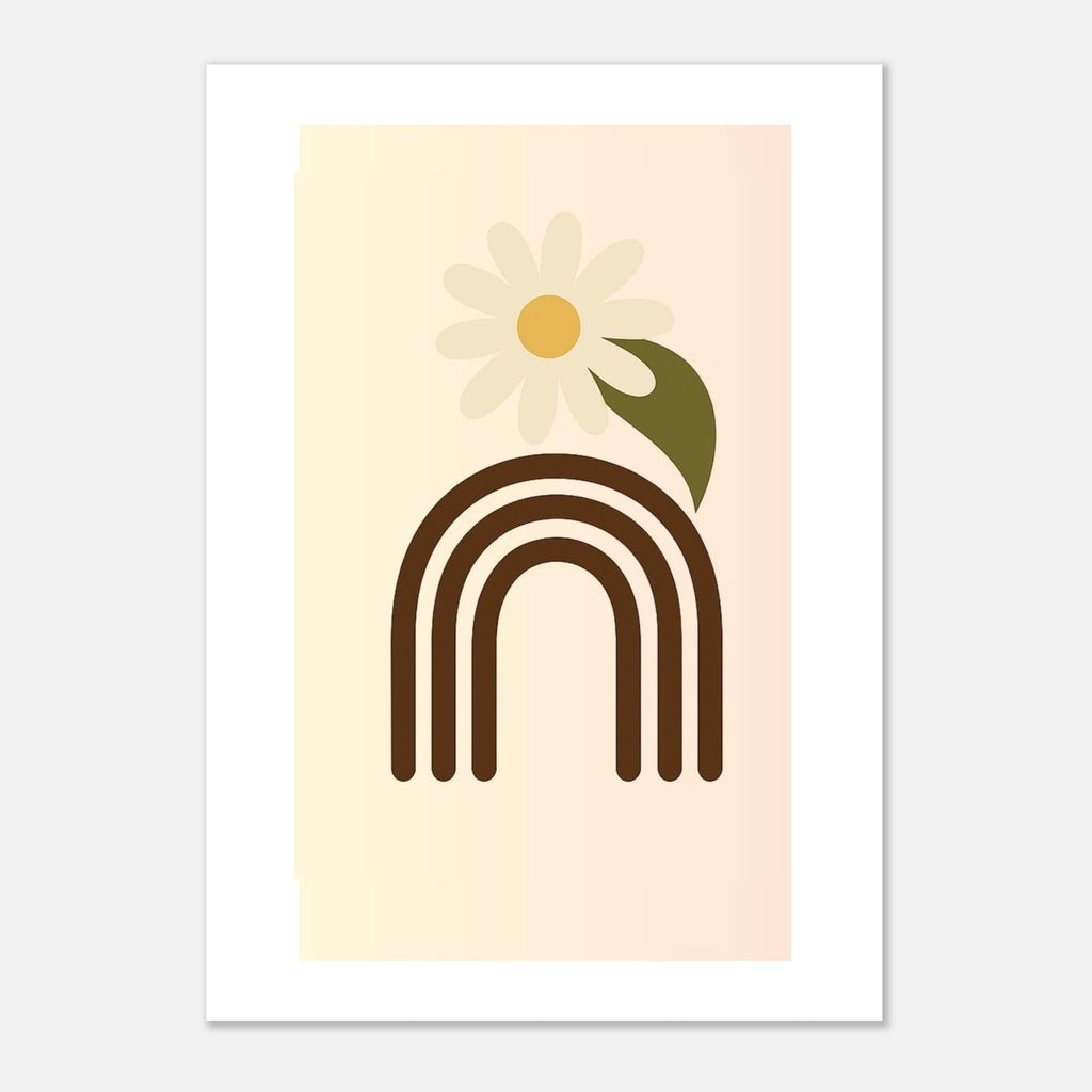 Minimalist Floral Daisy Print