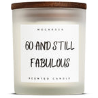 60th Birthday Candle - Luxury Vanilla Soy 220g | 60th Birthday Gift