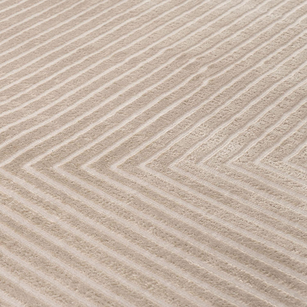 Carmel Beige-Cream Geometric Rug | 6050
