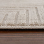 Carmel Beige-Cream Geometric Rug | 6050
