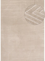 Carmel Beige-Cream Geometric Rug | 6050