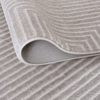 Carmel Grey-Cream Geometric Rug | 6050
