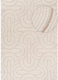 Carmel Cream-Beige Geometric Rug | 6070