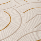 Carmel Cream-Gold Geometric Rug | 6070