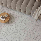 Carmel Cream-Grey Geometric Rug | 6070