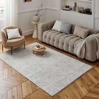 Carmel Cream-Grey Geometric Rug | 6070