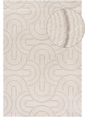 Carmel Cream-Grey Geometric Rug | 6070