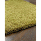 Chicago Olive Green Shaggy Rug