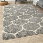 Moroccan Grey Shaggy Rug | 610