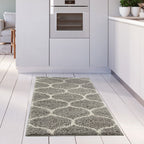 Moroccan Grey Shaggy Rug | 610