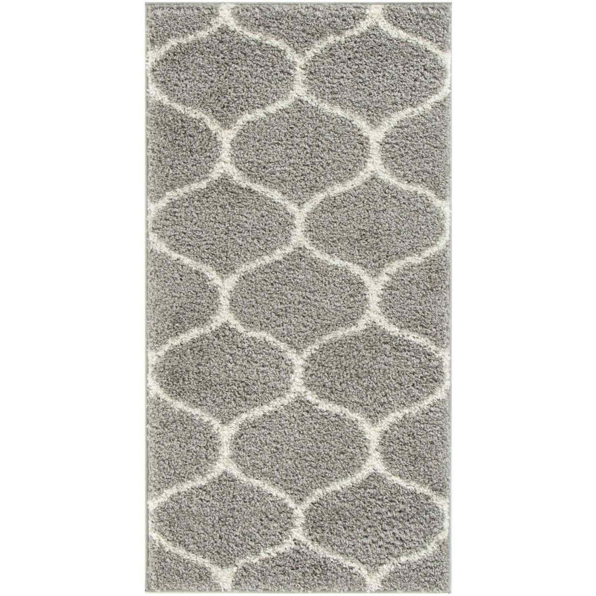 Moroccan Grey Shaggy Rug | 610