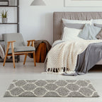 Moroccan Grey Shaggy Rug | 610