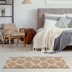 Moroccan Beige Shaggy Rug | 620