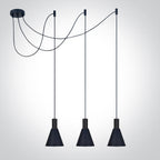 E27 Round Pendants - 63122B - 3x10W E27 pendant.
