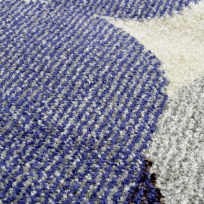 Villa Blue Abstract Rug