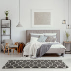 Moroccan Dark Grey Shaggy Rug | 640