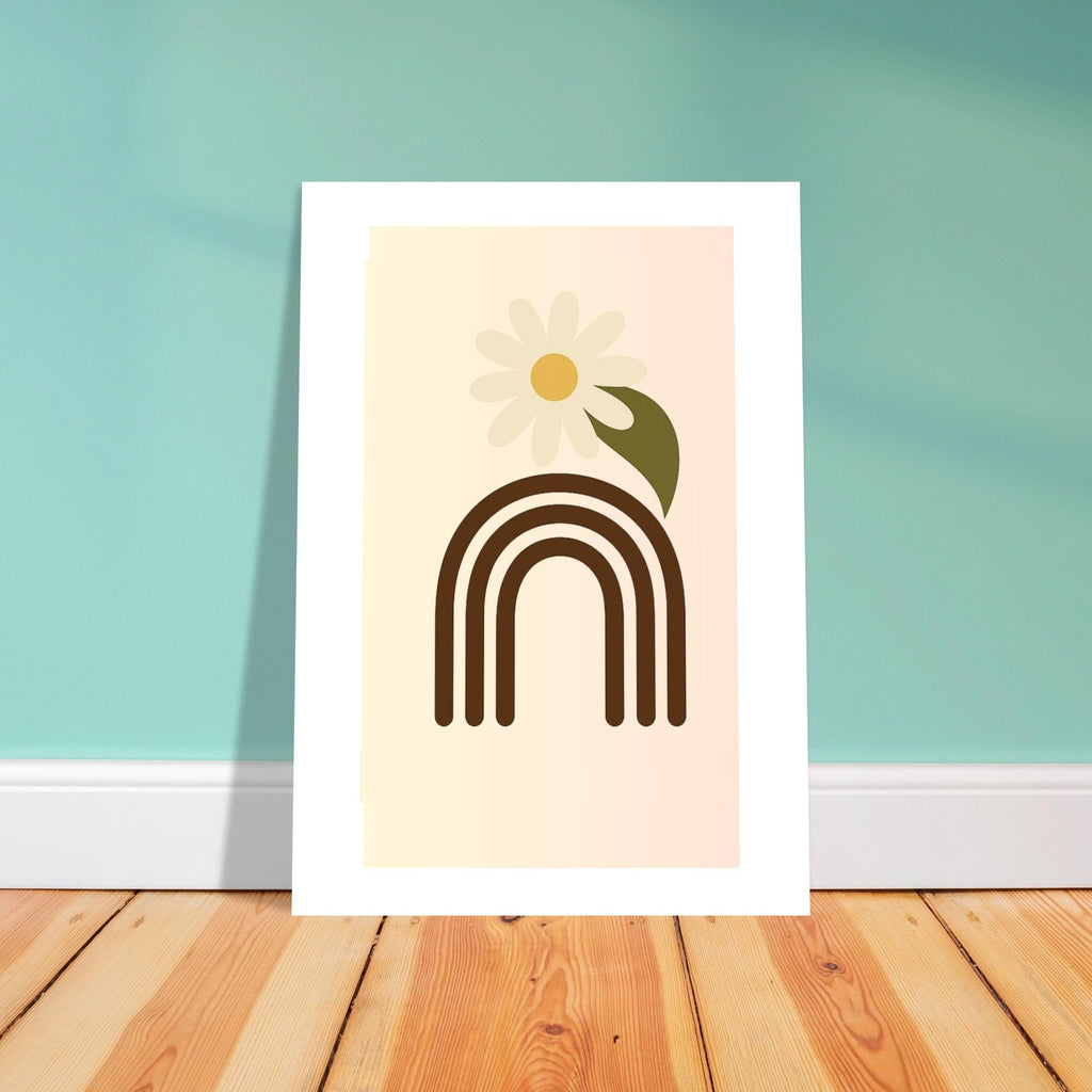 Minimalist Floral Daisy Print