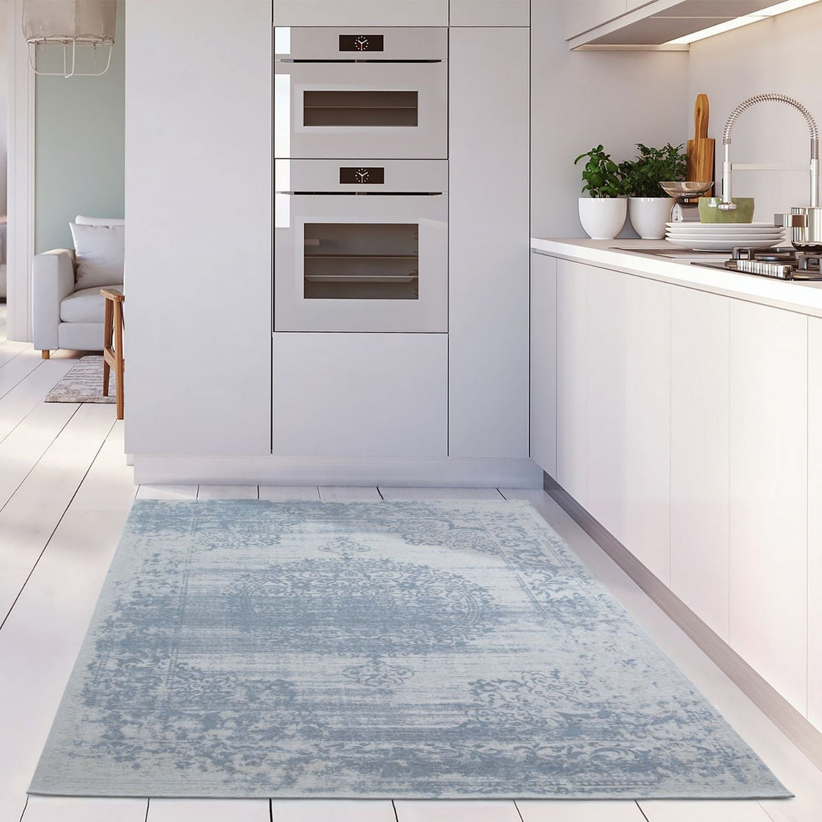 Washable Rug Carina Blue | 6945