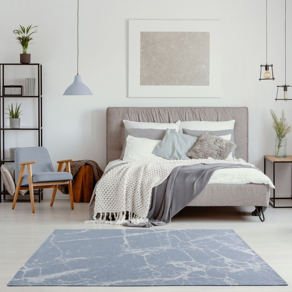 Washable Rug Carina Blue | 6955
