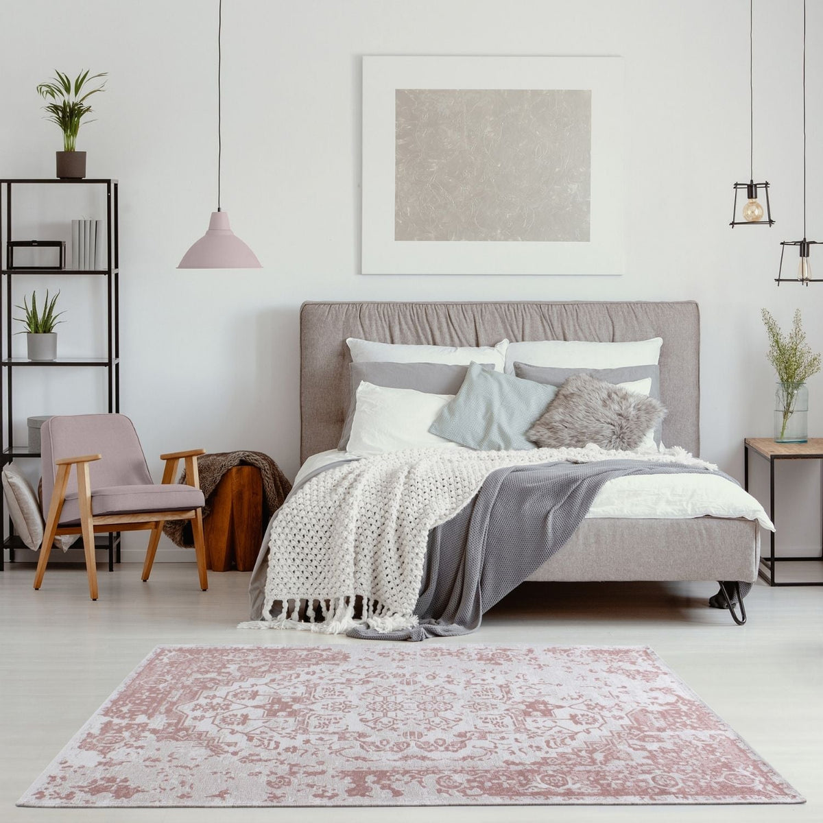 Washable Rug Carina Pink | 6962