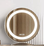 Sanchez Dressing Table, Vanity Table With LED Mirror, Grey