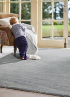 Country Sea Mist Solid Wool Rug