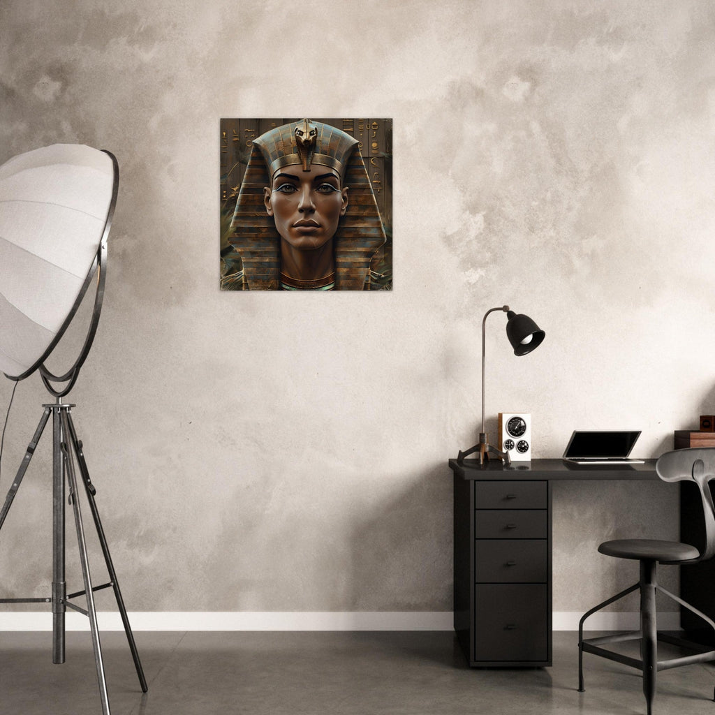 Retro Futurism Pharaoh Wall Art – Modern Egyptian Poster