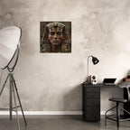 Retro Futurism Pharaoh Wall Art – Modern Egyptian Poster