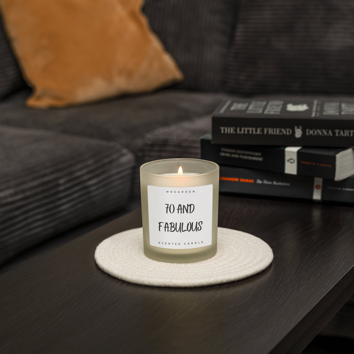 70th Birthday Candle - Luxury Vanilla Soy 220g | 70th Birthday Gift
