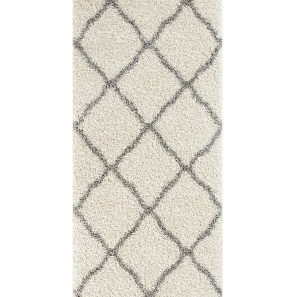 Moroccan Ivory Shaggy Rug | 700