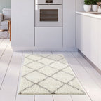 Moroccan Ivory Shaggy Rug | 700