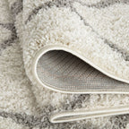 Moroccan Ivory Shaggy Rug | 700