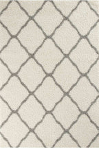 Moroccan Ivory Shaggy Rug | 700