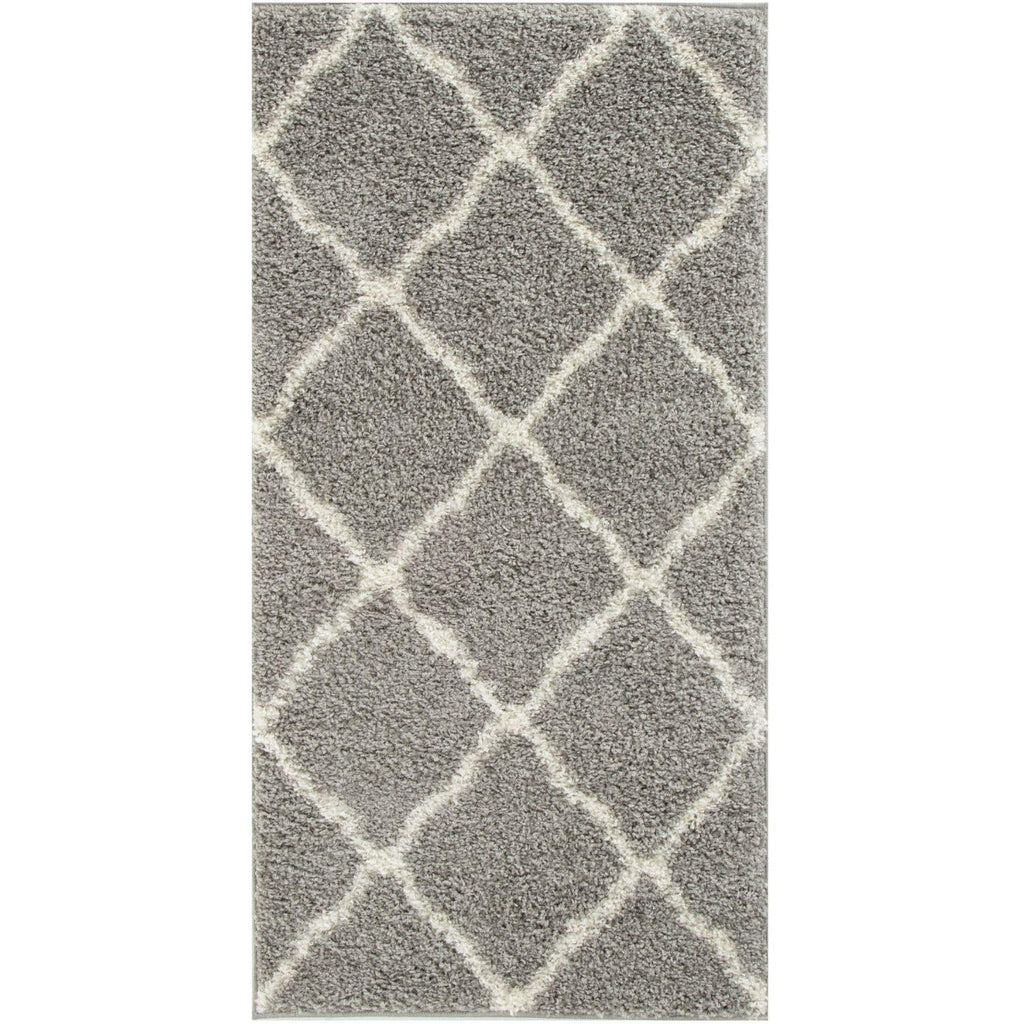 Moroccan Grey Shaggy Rug | 710