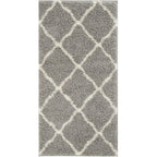 Moroccan Grey Shaggy Rug | 710