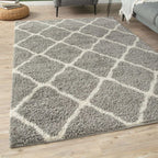 Moroccan Grey Shaggy Rug | 710
