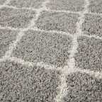 Moroccan Grey Shaggy Rug | 710