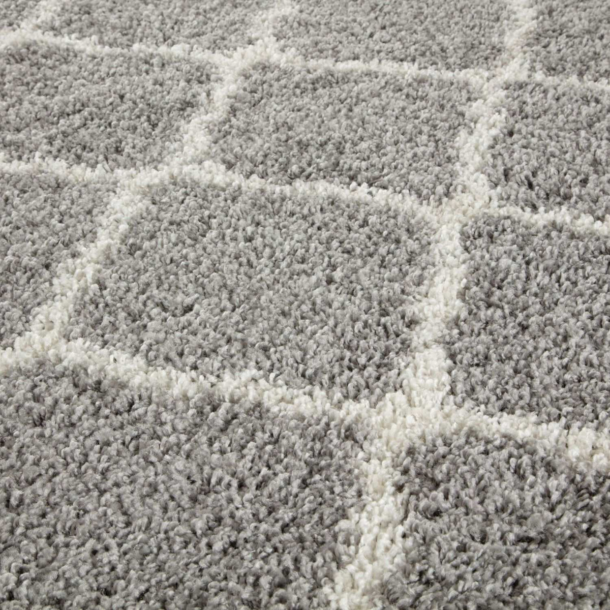 Moroccan Grey Shaggy Rug | 710
