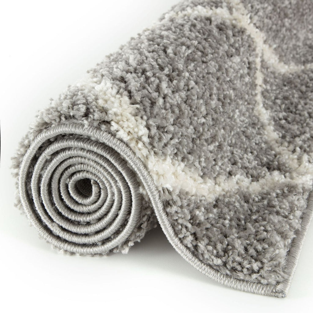 Moroccan Grey Shaggy Rug | 710