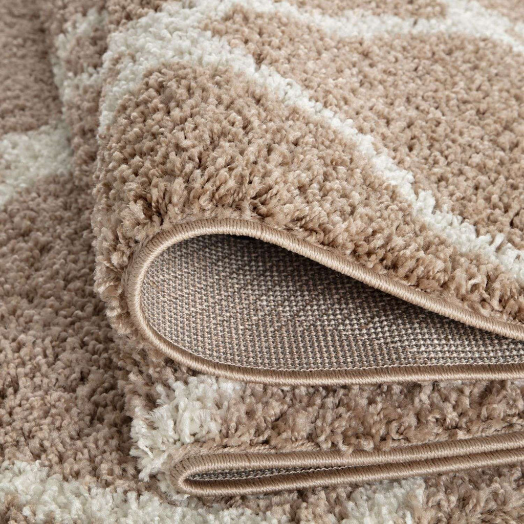 Moroccan Beige Shaggy Rug | 720