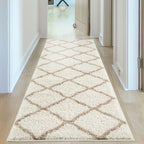 Moroccan Ivory Shaggy Rug | 730