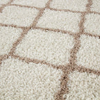 Moroccan Ivory Shaggy Rug | 730