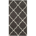 Moroccan Dark Grey Shaggy Rug | 740