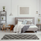 Moroccan Dark Grey Shaggy Rug | 740