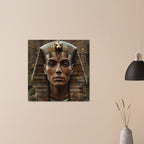 Retro Futurism Pharaoh Wall Art – Modern Egyptian Poster