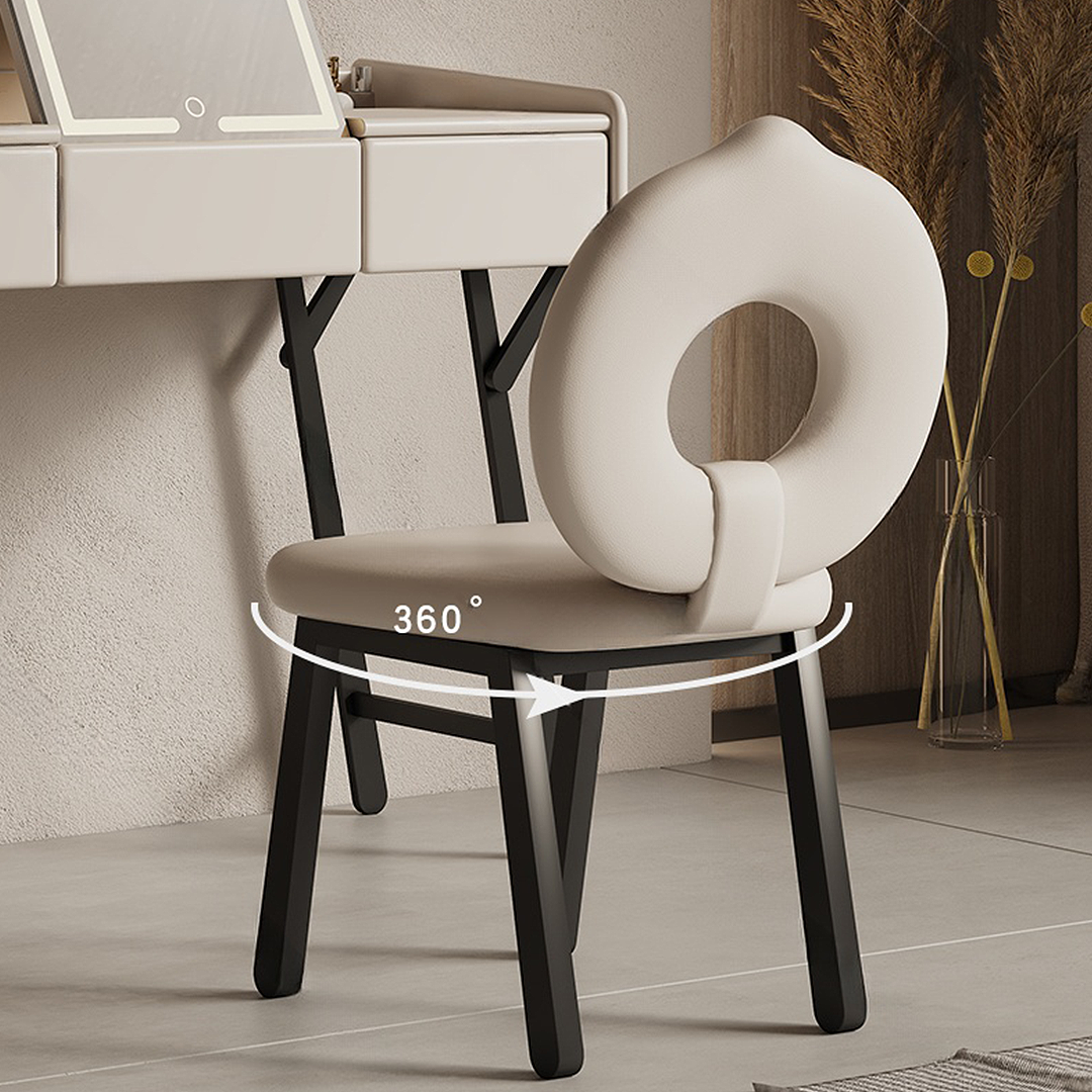 Modern chair with a unique design in a room setting