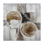 Modern Brown And Black Thick Oil Texture Abstract Landscape Picture Handmade Oil Painting Decor Living Room Sofa Back Mural