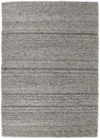 Chunky Natural/Grey Knitted Rug
