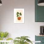 Minimalist Monstera Plant Print
