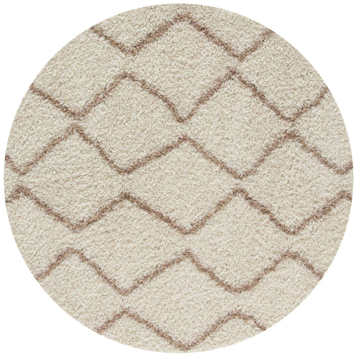 Moroccan Ivory Beige Shaggy Rug | 830